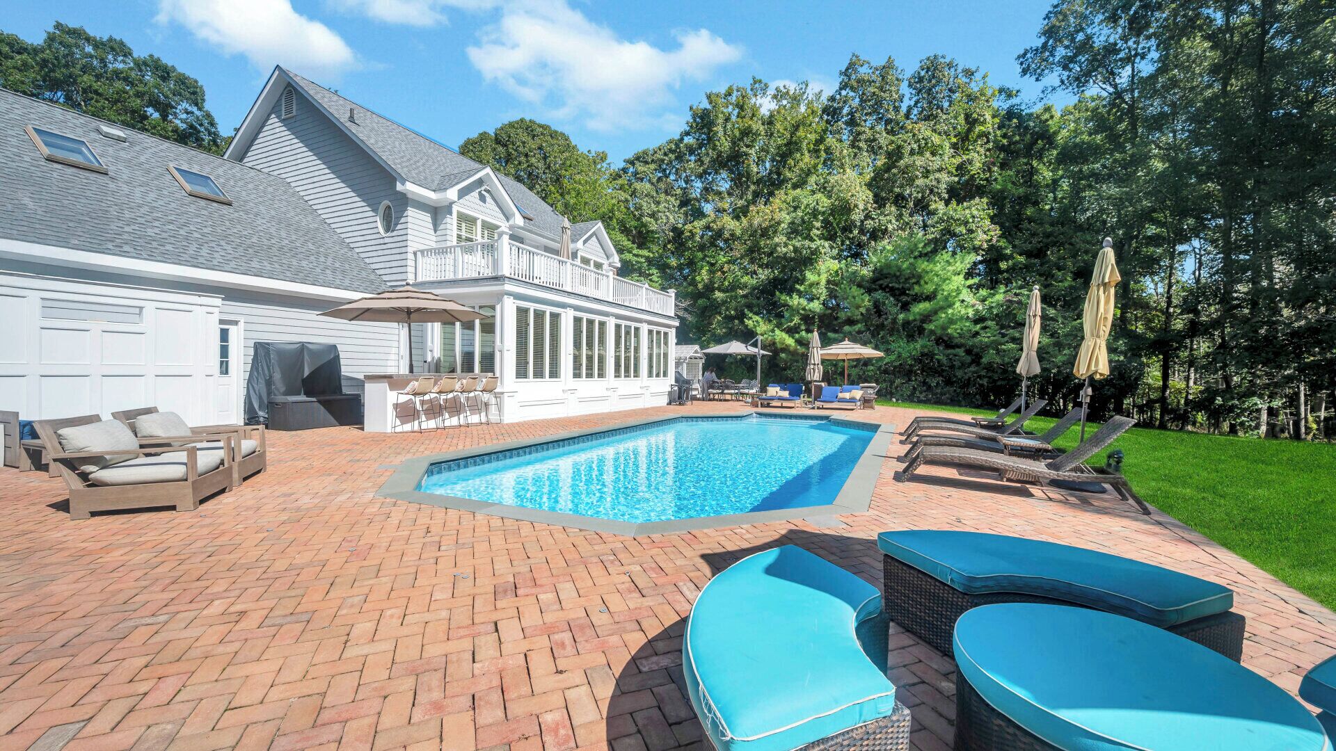 Una piscina riscaldata