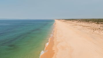 Vlak bij het strand