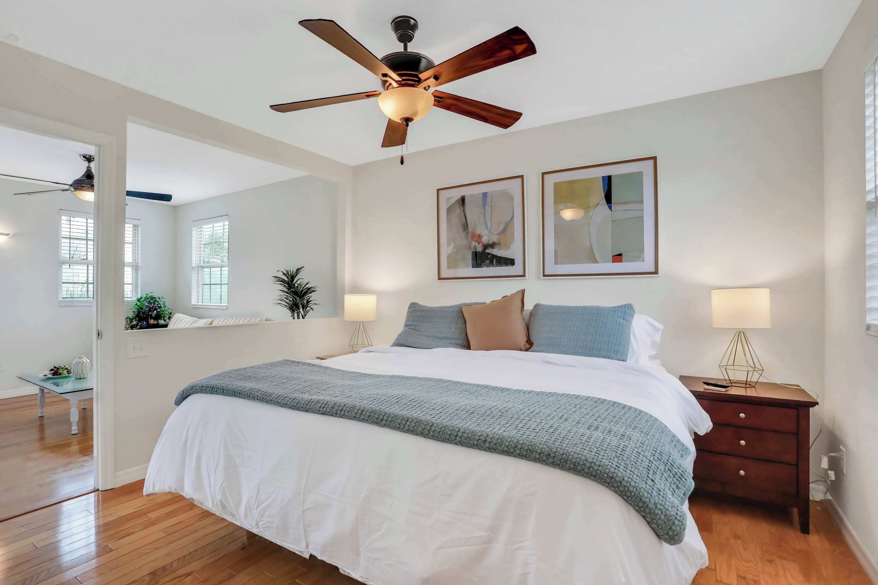 1 bedroom, iron/ironing board, travel crib, WiFi