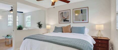 1 bedroom, iron/ironing board, travel crib, WiFi