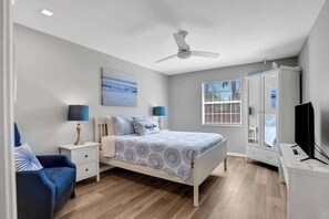 2 bedrooms, iron/ironing board, travel cot, WiFi