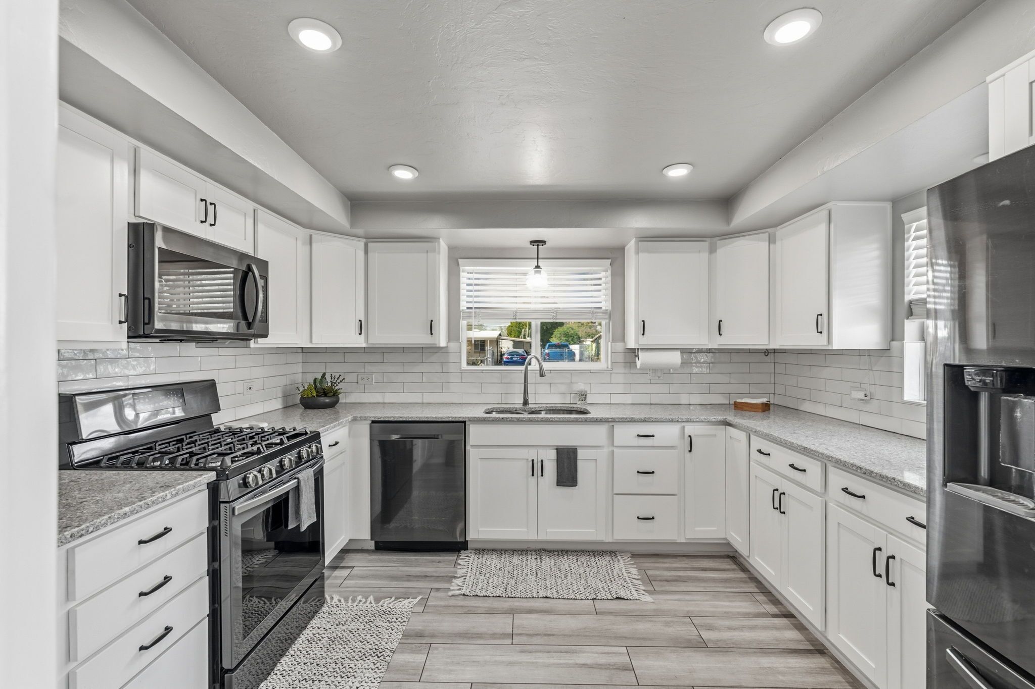 Microwave, oven, stovetop, dishwasher