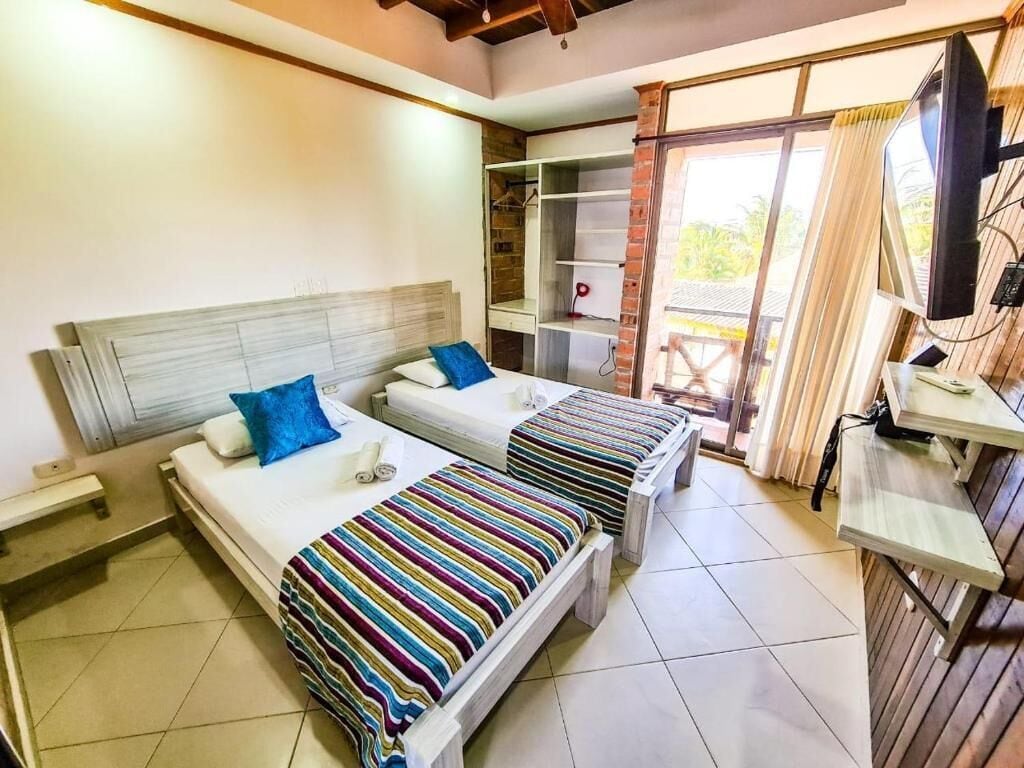 Habitació doble estàndard | Wifi gratuïta i habitacions accessibles amb cadira de rodes 