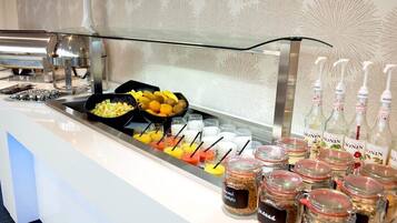 Daily self-serve breakfast (EUR 18.75 per person)