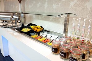 Daily self-serve breakfast (EUR 18.75 per person)
