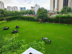 Outdoor wedding area