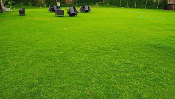 Outdoor wedding area