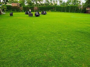 Outdoor wedding area