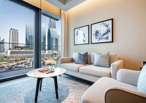 Smart TV, books - Address Opera 2BR Exclusive Burj Khalifa Views (Dubai)