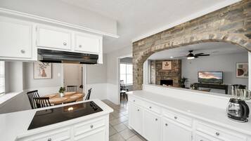 Microwave, oven, stovetop, dishwasher