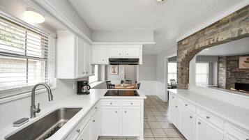 Microwave, oven, stovetop, dishwasher