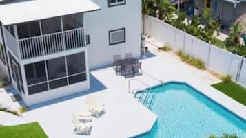 A heated pool