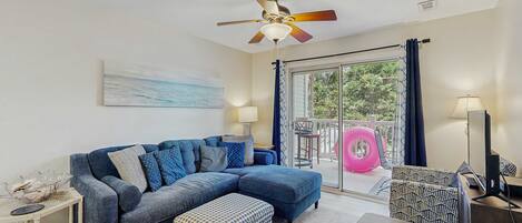 Een televisie en een kantoor