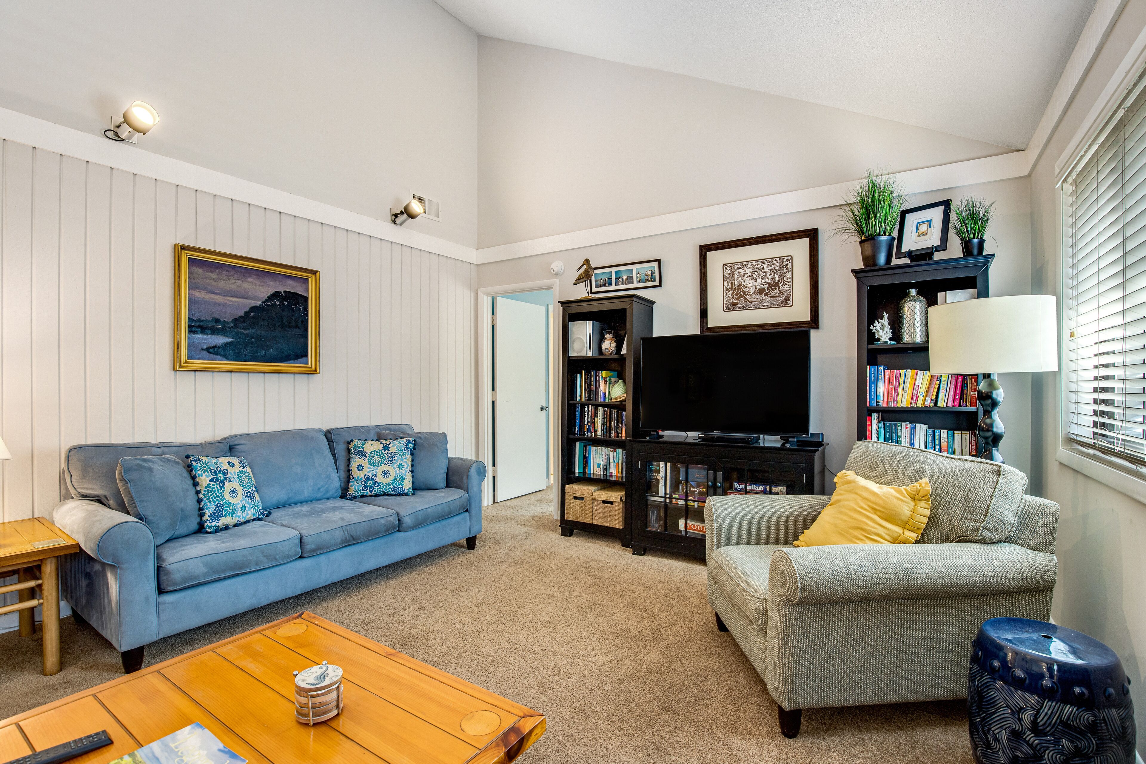 Fernseher, DVD-Player, Bücher