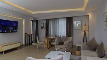 アパートメント バルコニー シティビュー | リビング エリア