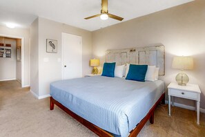 2 bedrooms, iron/ironing board, WiFi, bed sheets - Newly renovated two-story waterfront condo with screened porch, pool, & tennis (Folly Beach)