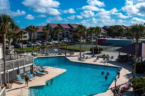 Pool - Newly renovated two-story waterfront condo with screened porch, pool, & tennis (Folly Beach)