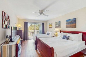 2 slaapkamers, een strijkplank/strijkijzer, wifi, beddengoed