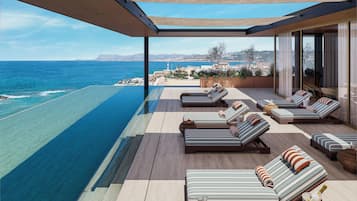 Indoor pool, seasonal outdoor pool