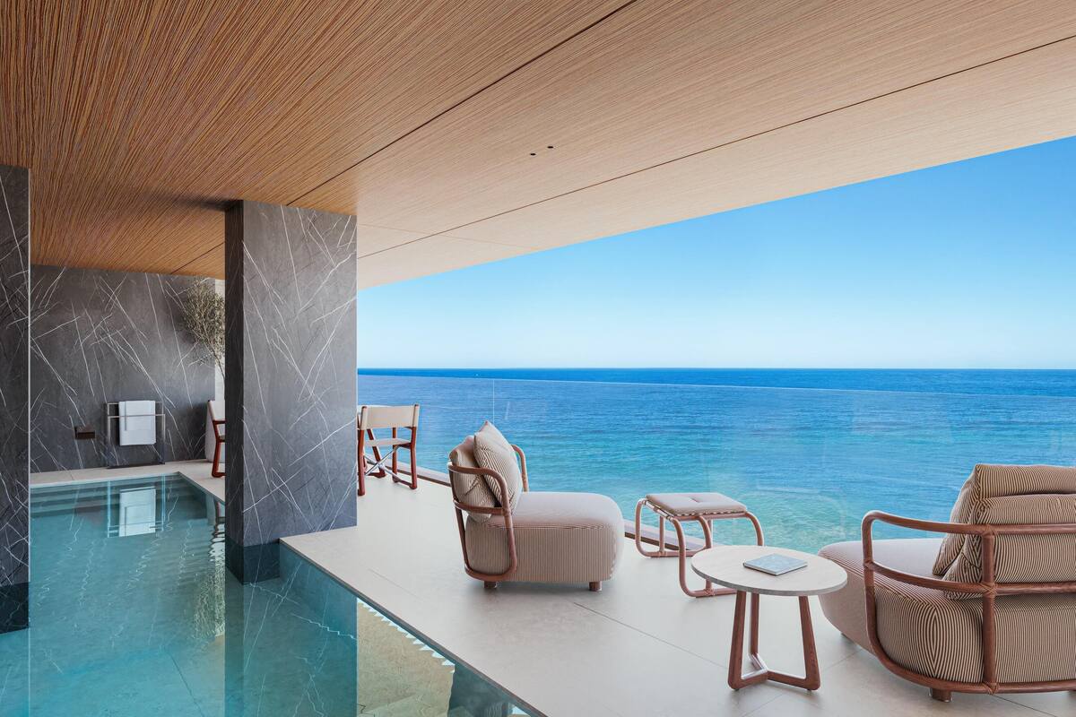 Suite, 1 King Bed with Sofa bed (Mediterranean, View, Pool) | View from room