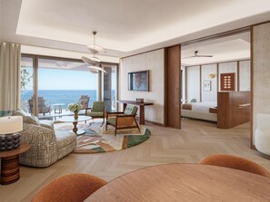 Σουίτα, 1 King Κρεβάτι (Mediterranean, View, Pool) | Περιοχή καθιστικού