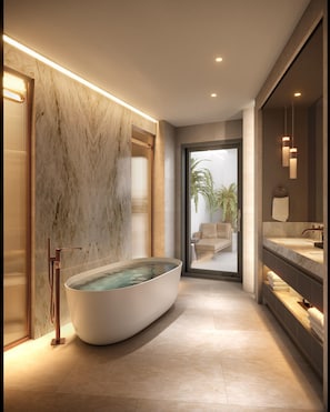 Suite, 1 King Bed, Terrace (Ambassador) | Bathroom - Hilton Istanbul Airport (Arnavutköy)