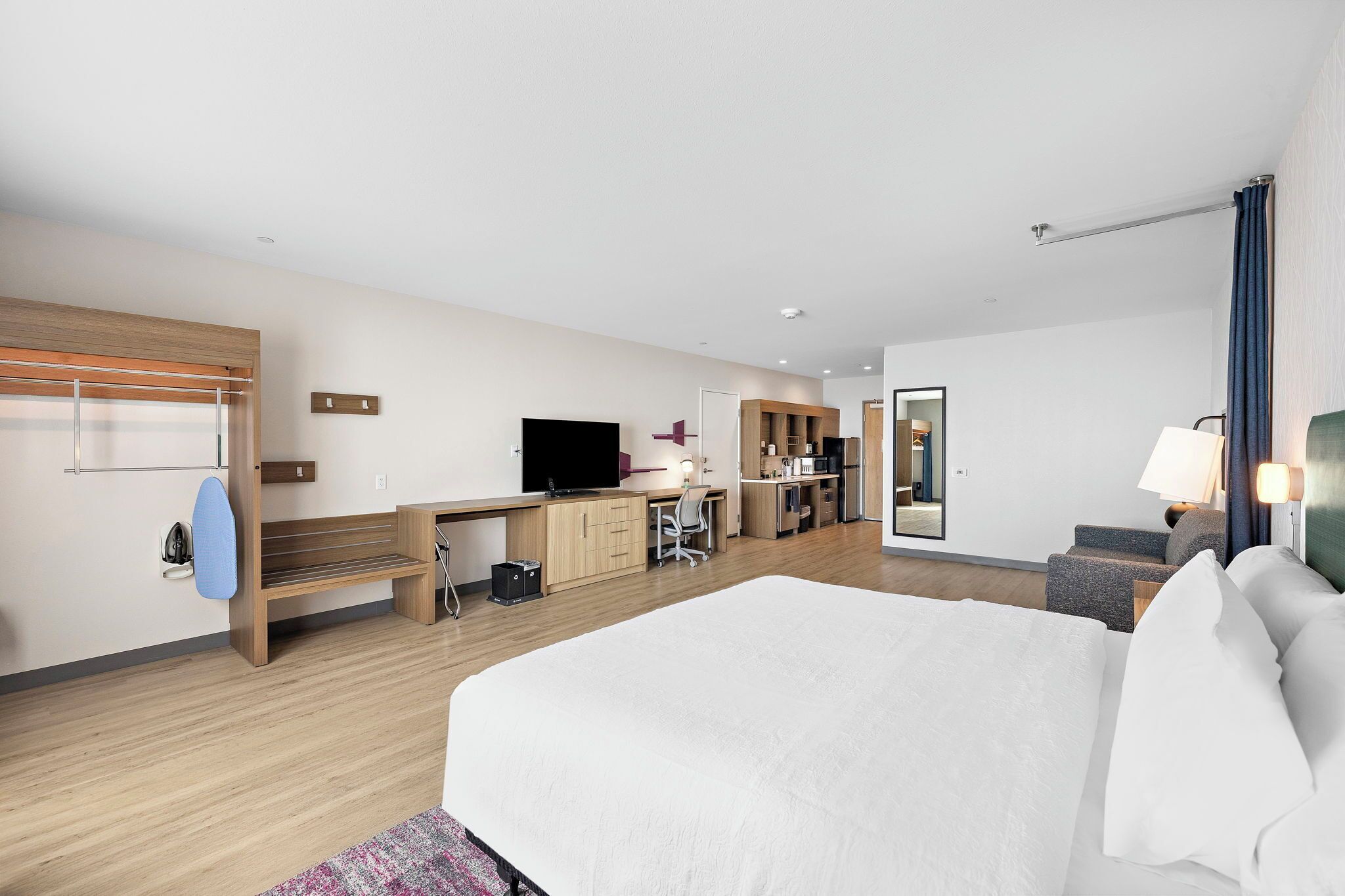 In-room safe, desk, laptop workspace, blackout drapes