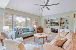 Télévision, lecteur de DVD, espaces bureaux