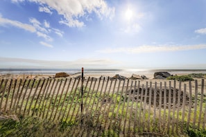 On the beach