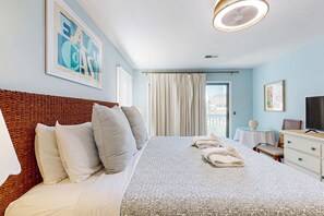 2 bedrooms, iron/ironing board, travel cot, WiFi