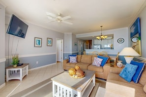 TV, DVD player, offices