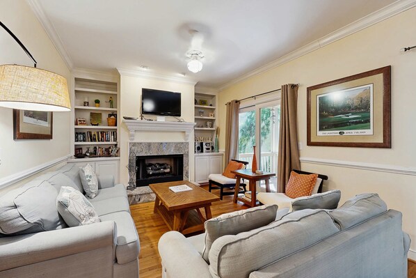 TV, DVD player, stereo