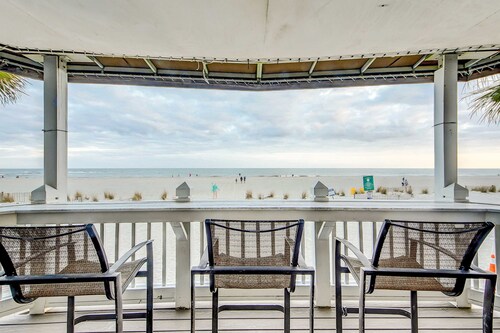 Elegant home on the boardwalk with 2 balconies & shared pools - walk to beach