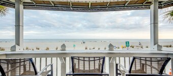 Elegant home on the boardwalk with 2 balconies & shared pools - walk to beach