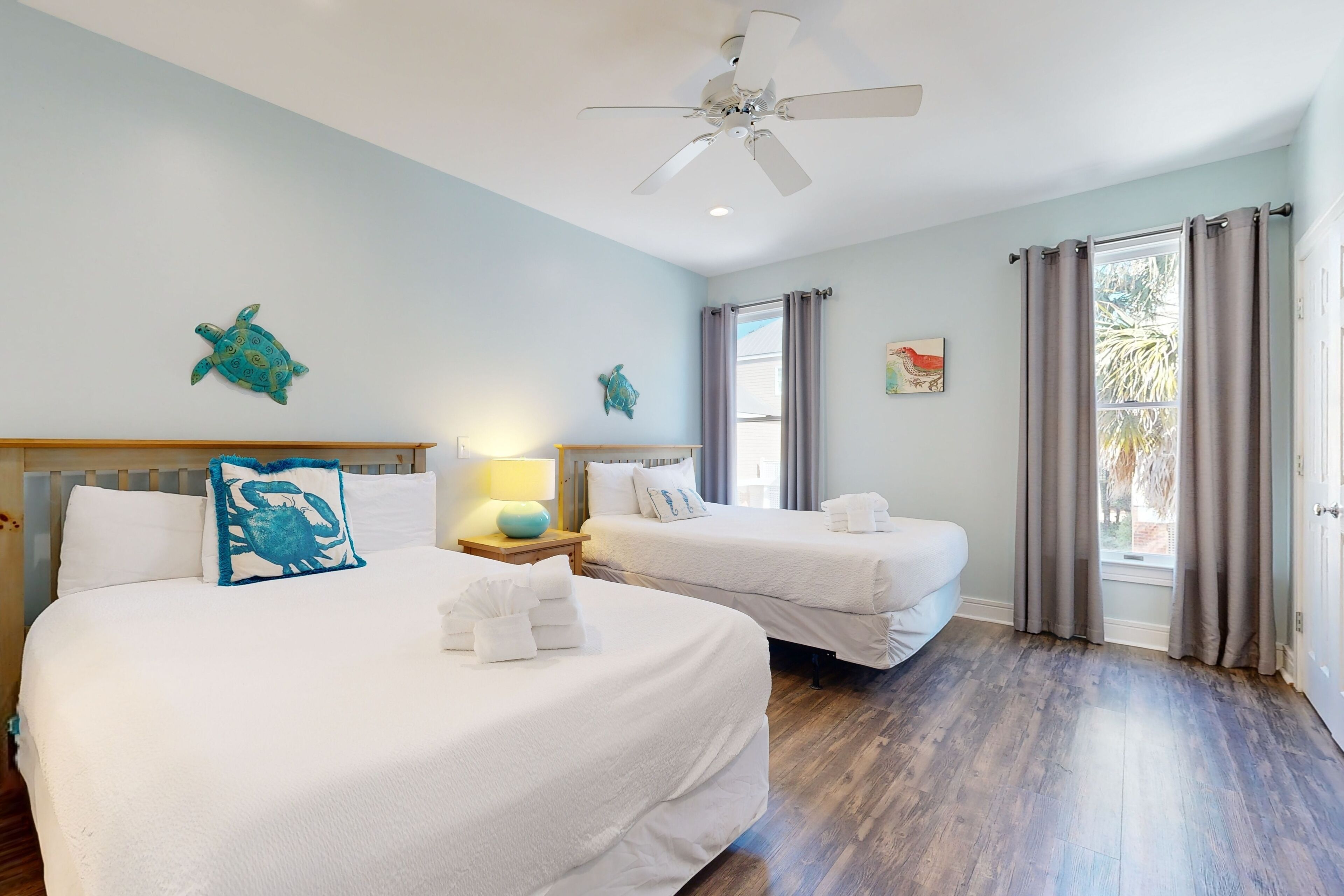 4 bedrooms, iron/ironing board, travel crib, WiFi