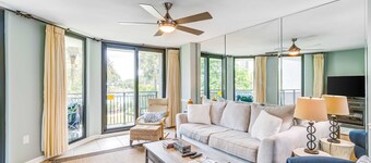 Beachfront villa w/ access to shared pool, beach, or golf, & w/shared gas grill