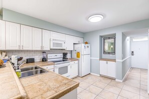 Fridge, microwave, oven, stovetop - Beachfront villa w/ access to shared pool, beach, or golf, & w/shared gas grill (Isle of Palms)