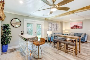 Interior - Colorful home steps to beach with patio, grill, WiFi, central AC, & W/D (Folly Beach)