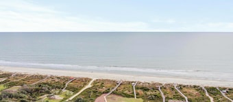 Dog-friendly, ocean-view getaway with grill, deck, beach access & basketball