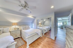 3 عدّة غرف نوم ومكواة/لوح كي وواي فاي وملاءات أسرّة