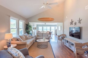 TV, DVD player, offices