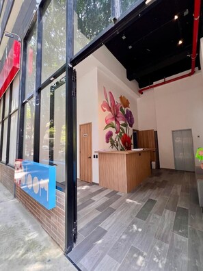 Majoituspaikan julkisivu