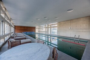 Indoor pool, a heated pool
