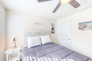 4 bedrooms, travel cot, WiFi, bed sheets