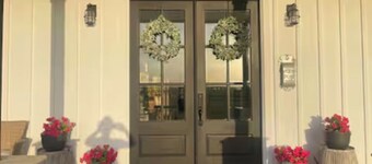 Modern farmhouse with a pool