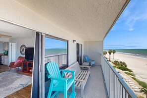 Property grounds - Spacious beachfront condo with lovely Gulf views balcony heated pool and AC (Indian Shores)