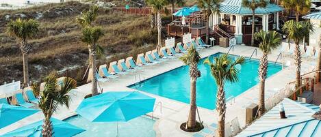 Indoor pool, seasonal outdoor pool
