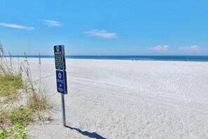 On the beach