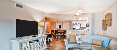 Una televisión, videojuegos