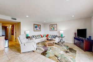 TV, DVD player, offices